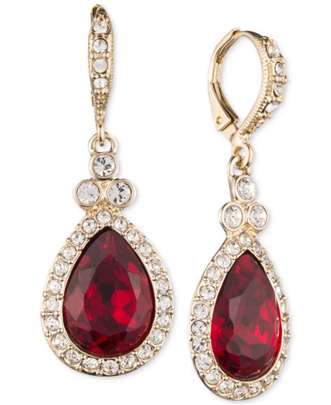 givenchy red earrings|givenchy earrings and necklace.